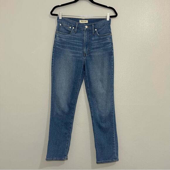 Madewell The Perfect Vintage High Rise Crop Mom Jeans in Cartigan Wash Size 26 - Picture 2 of 11